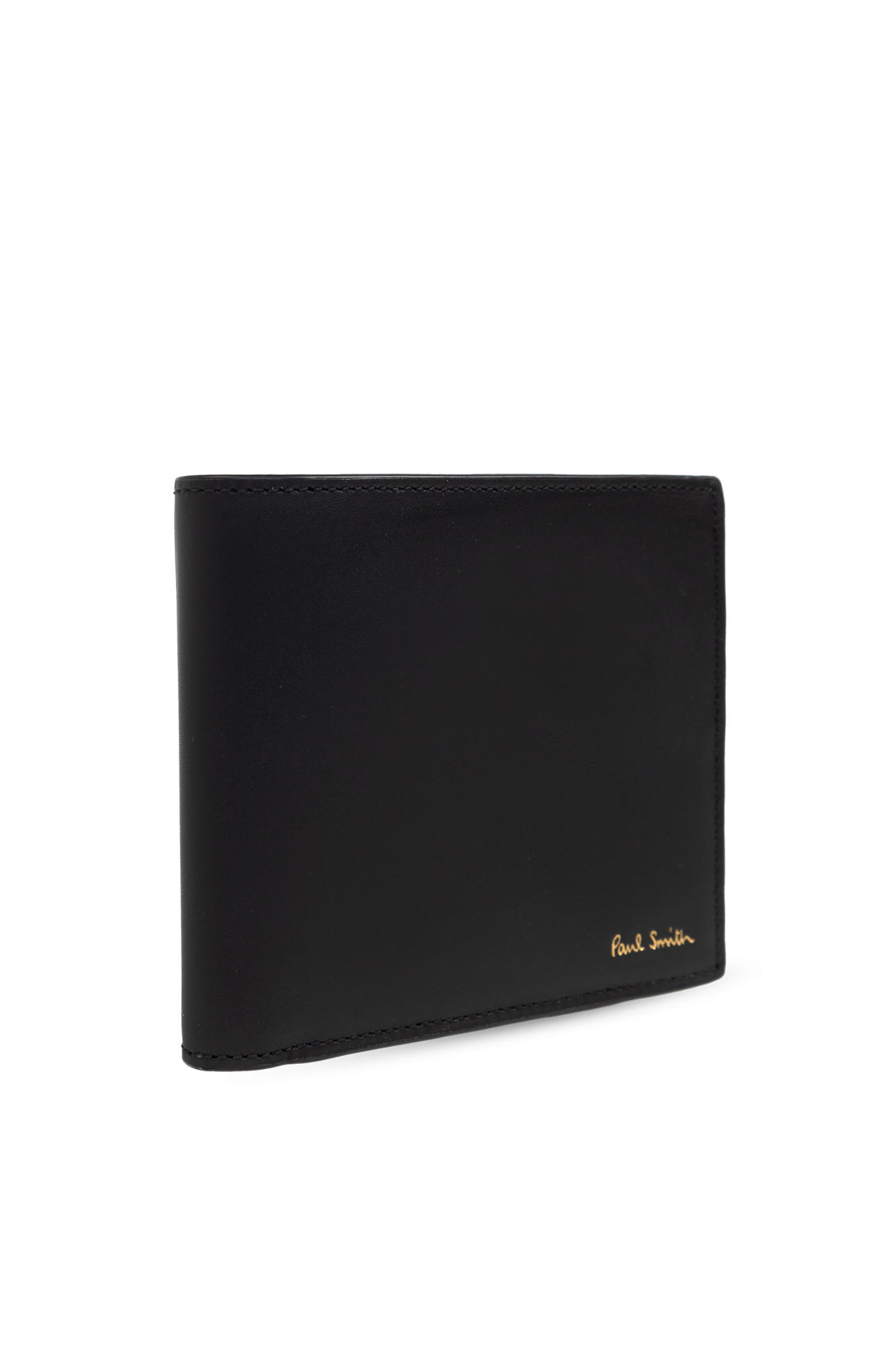 本物保証 ラッピング無料 PAUL SMITH M1A4832 KSPLAT PR PRINTED Black Foldable wallet with logo Paul Smith - Vitkac AS